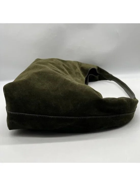 Madewell the Mylie Green Suede Shoulder Bag - Picture 4 of 10